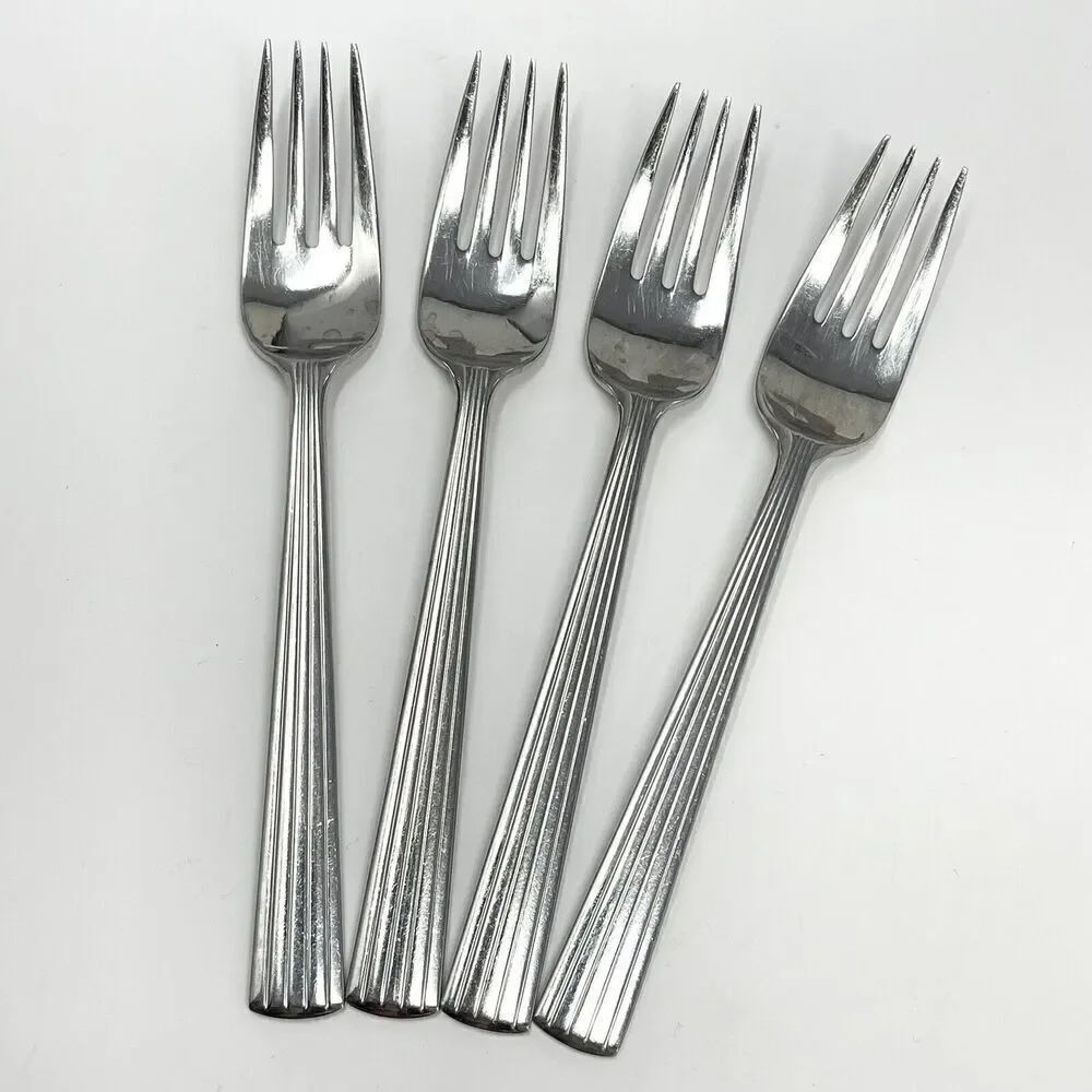 Reed & Barton Berkeley 18/10 Stainless Flatware Salad Fork 7” Set Of 4